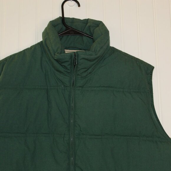 Vintage Northwest Territory Puffer Down Vest Men's Green Full Zip Pockets - Picture 5 of 9